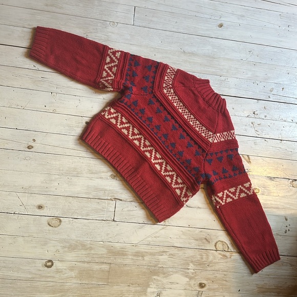 Universal Thread Red Knit Cropped Sweater - Picture 5 of 6